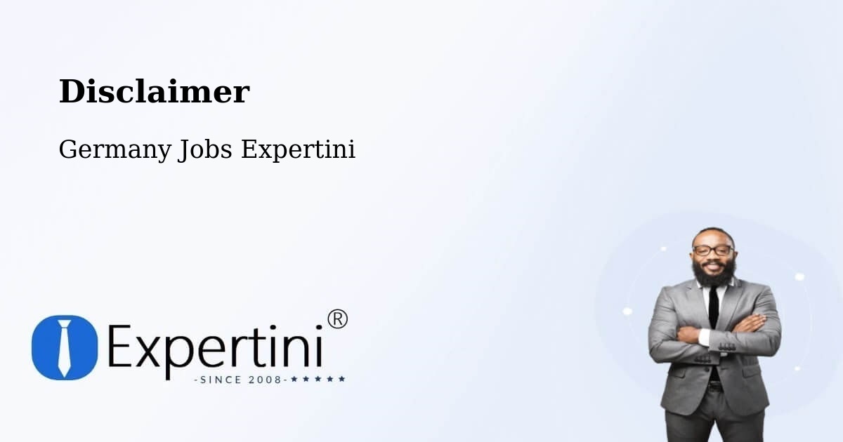 Disclaimer – Waldheim - Germany Jobs Expertini