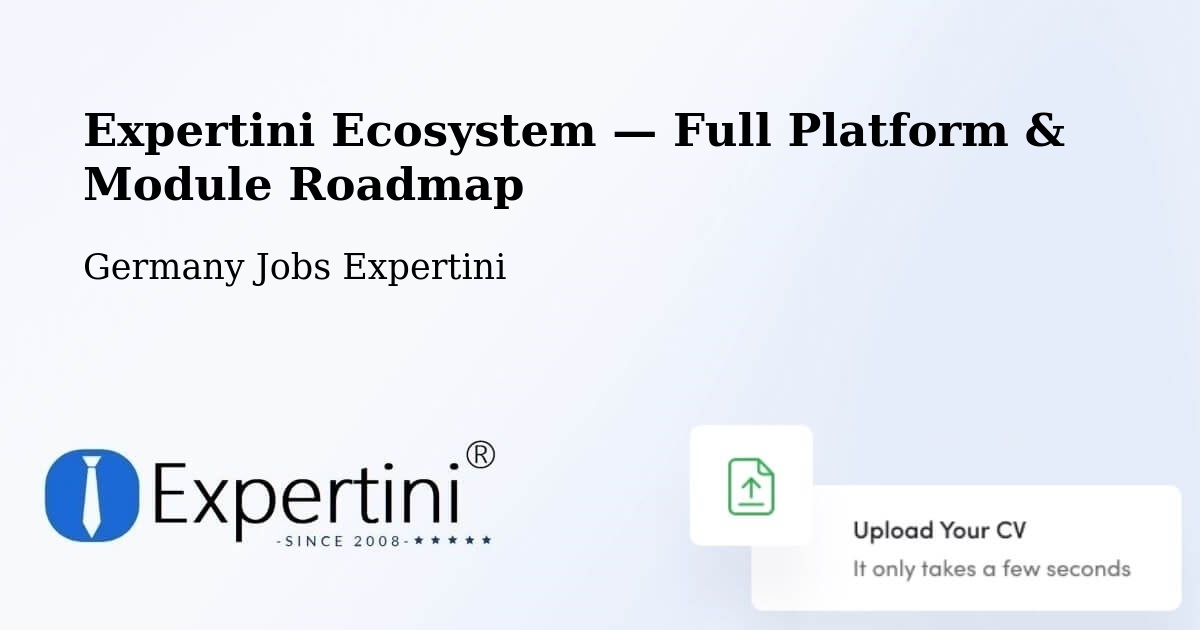 Expertini Ecosystem — Full Platform & Module Roadmap – Waldheim